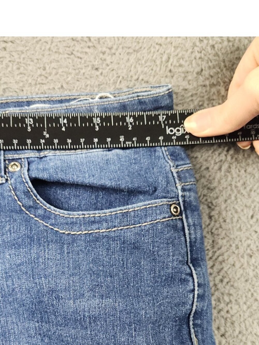 Vigoss VGS Jeans Women's 14 Skinny Ankle Jeans Embroidered Embellished Stretch - Picture 4 of 12